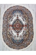 Иранский ковер Abrishim 36318 Крем овал